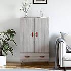 vidaXL Högskåp grå sonoma 69,5x31x115 cm konstruerat trä 828210