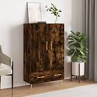 vidaXL Högskåp rökfärgad ek 69.5x31x115 cm konstruerat trä 828225