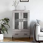 vidaXL Högskåp grå sonoma 69.5x31x115 cm konstruerat trä 828314