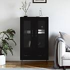vidaXL Högskåp svart 69,5x31x115 cm konstruerat trä 828293