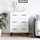 vidaXL Skåp vit 69,5x34x90 cm konstruerat trä 827876