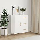 vidaXL Skåp vit 69,5x34x90 cm konstruerat trä 827892