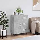 vidaXL Skänk betonggrå 69.5x34x90 cm konstruerat trä 827912