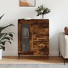 vidaXL Skänk rökfärgad ek 69.5x34x90 cm konstruerat trä 828065
