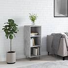 vidaXL Skänk betonggrå 34,5x32,5x90 cm konstruerat trä 828728