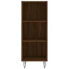 vidaXL Skänk brun ek 34,5x32,5x90 cm konstruerat trä 828731