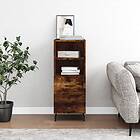 vidaXL Skänk rökfärgad ek 34,5x34x90 cm konstruerat trä 828689