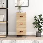 vidaXL Skänk sonoma-ek 34.5x34x90 cm konstruerat trä 828575