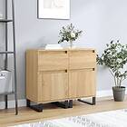 vidaXL Byråer 2 st sonoma-ek 40x35x70 cm konstruerat trä 831171