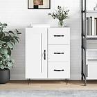 vidaXL Skåp vit 69,5x34x90 cm konstruerat trä 830252