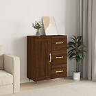 vidaXL Skänk brun ek 69,5x34x90 cm konstruerat trä 830243