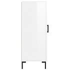 vidaXL Skåp vit högglans 34,5x34x90 cm konstruerat trä 830446