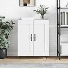 vidaXL Skänk vit högglans 69,5x34x90 cm konstruerat trä 830190