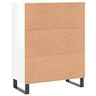 vidaXL Skänk vit högglans 69.5x34x90 cm konstruerat trä 830286