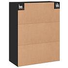vidaXL Väggskåp svart 69,5x34x90 cm konstruerat trä 830389