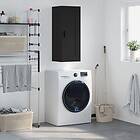 vidaXL Väggskåp svart 34,5x34x90 cm konstruerat trä 830517