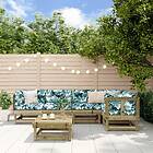vidaXL Loungegrupp med dynor 6 delar impregnerad furu 3185989