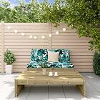 vidaXL Loungegrupp med dynor 2 delar impregnerad furu 3186136
