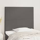 vidaXL Huvudgavlar 2 st grå 80x5x78/88 cm konstläder 3116128