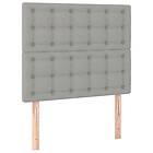 vidaXL Huvudgavlar 2 st ljusgrå 90x5x78/88 cm tyg 3116748