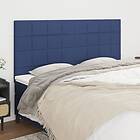 vidaXL Huvudgavlar 4 st blå 100 x 5 78/88 cm tyg 3116360