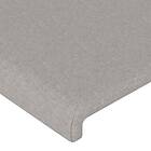 vidaXL Huvudgavlar 4 st ljusgrå 72x5x78/88 cm tyg 3116050