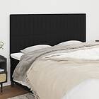 vidaXL Huvudgavlar 4 st svart 90x5x78/88 cm tyg 3116586