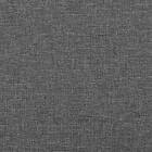 vidaXL Sänggavel med kanter mörkgrå 183x23x78/88 cm tyg 3117397