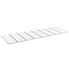 Halle Kanalplast 55 mm Isolux Opal Komplett Tak 55mm Kompl 8st 6000x1250 CZ55O8F