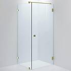 INR Duschhörn Arc 13 Duschvägg ARC Original,Clear, Brushed Brass,Dörr 800(A), 11