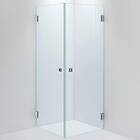 INR Duschhörn Arc 12 Duschvägg ARC Original,Clear, Brushed Stainless,800x800,H 1