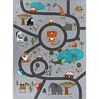 KM Carpets Barnmatta Play Animals Grå 160*230 42097