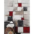 KM Carpets Wiltonmatta Kingston Abstrakt Röd 140*200 39608