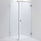 INR Duschhörn Arc 13 Duschvägg ARC Original,Clear, Brushed Stainless,Dörr 900( 11302499