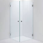 INR Duschhörn Arc 12 Duschvägg ARC Original,Clear, Brushed Stainless,900x900,H 11202499
