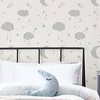 Next Tapet Moon & Stars Grey 118332