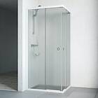 Macro Design Duschhörn Flow Rak Hörn 91x91 Vit Ice DHFR99VIC