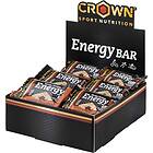 Crown Sport Nutrition Salty Chocolate Energy Bars Box 60g 12 Units Silver