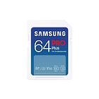 Samsung PRO Plus MB-SD64S SD-minneskort SDXC 64 GB UHS-I U3 MB/s CLASS10 V30 4K 180 130