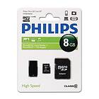 Philips SD Micro SDHC Card 8GB 3 in 1 Class 10 FM08MR45B/10