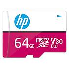 HP mxV30 64GB microSDXC Memory Card SD Adaptor, 100MB/s Read Speed, 85MB/s Write