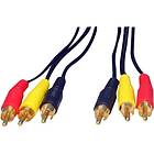 Cables Direct 3RCA - 3RCA 0.5m