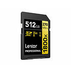 Lexar SDXC Pro 1800x 512GB 270MB/S UHS-II U3 V60