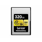 Lexar CFexpress Pro Gold LRW530U Kortläsare 320GB CFexpress-kort typ A PCI Express LCAGOLD320G-RNRNG