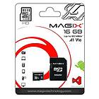 Magix MicroSD minneskort HD-serien klass 10 V10 SD-adapter upp till 80 MB/s (16 GB)