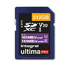 Integral UltimaPro SDXC Class 10 UHS-I U3 V30 180/150MB/s 512GB