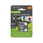 Integral Micro SD-säkerhetskort 256 GB för Dash-Cams, Home Cams, CCTV, Body Cams och Drones. Förlängd livslängd och pålitlig inspelning gång