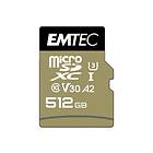 EMTEC ECMSDM512GXC10SP 512 GB MicroSDXC Klasse 10 UHS-I 100 MB/s 95