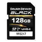Delkin Sdxc Black Rugged Uhs-ii V90 U3 C10 R300/w250 128gb Minneskort DSDBV90128BX