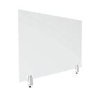 Alba Transparent plexiglas skrivbordsavdelare skyddsglas hållbar stabil Timy 80 cm